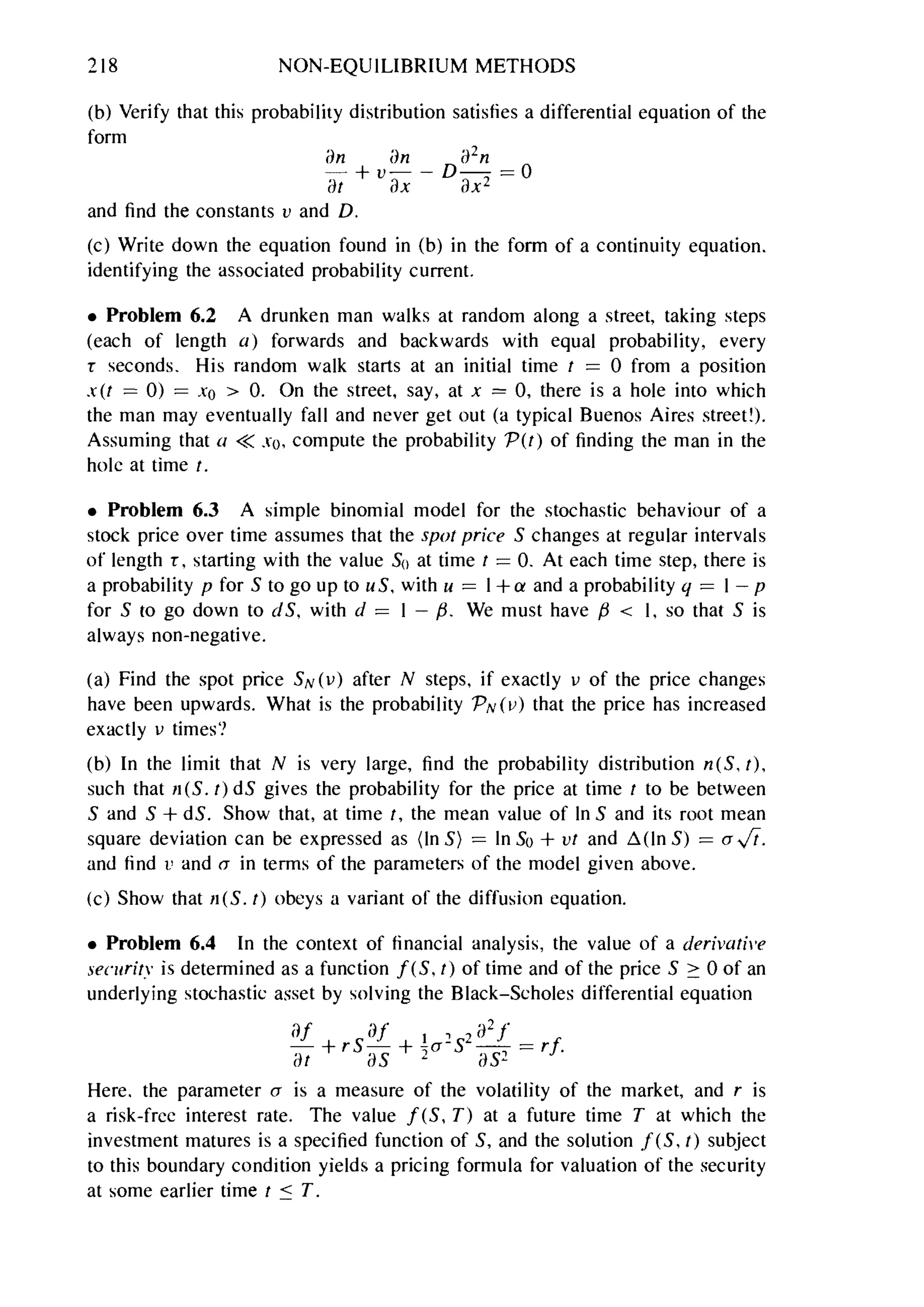 Problems on stat phys