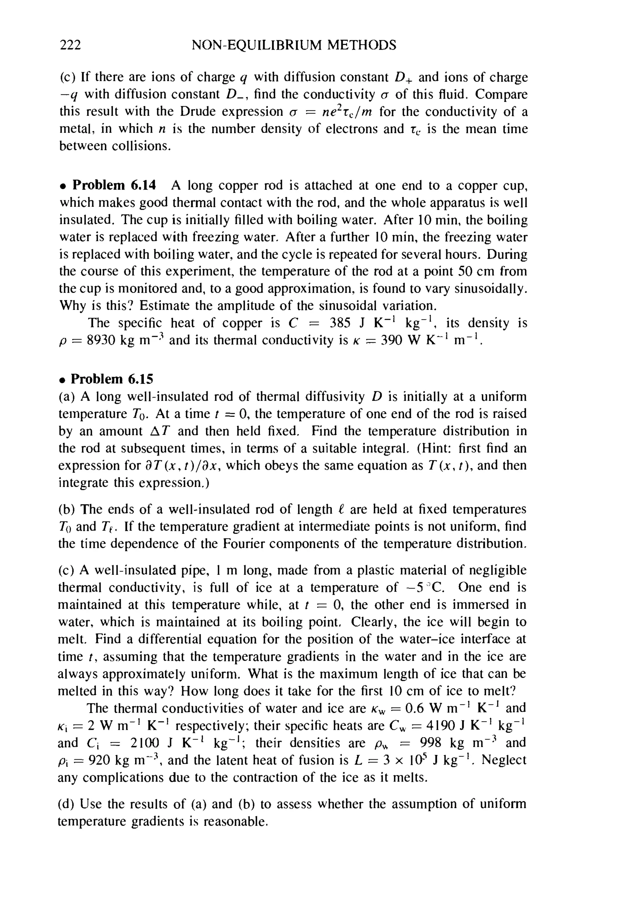 Problems on stat phys