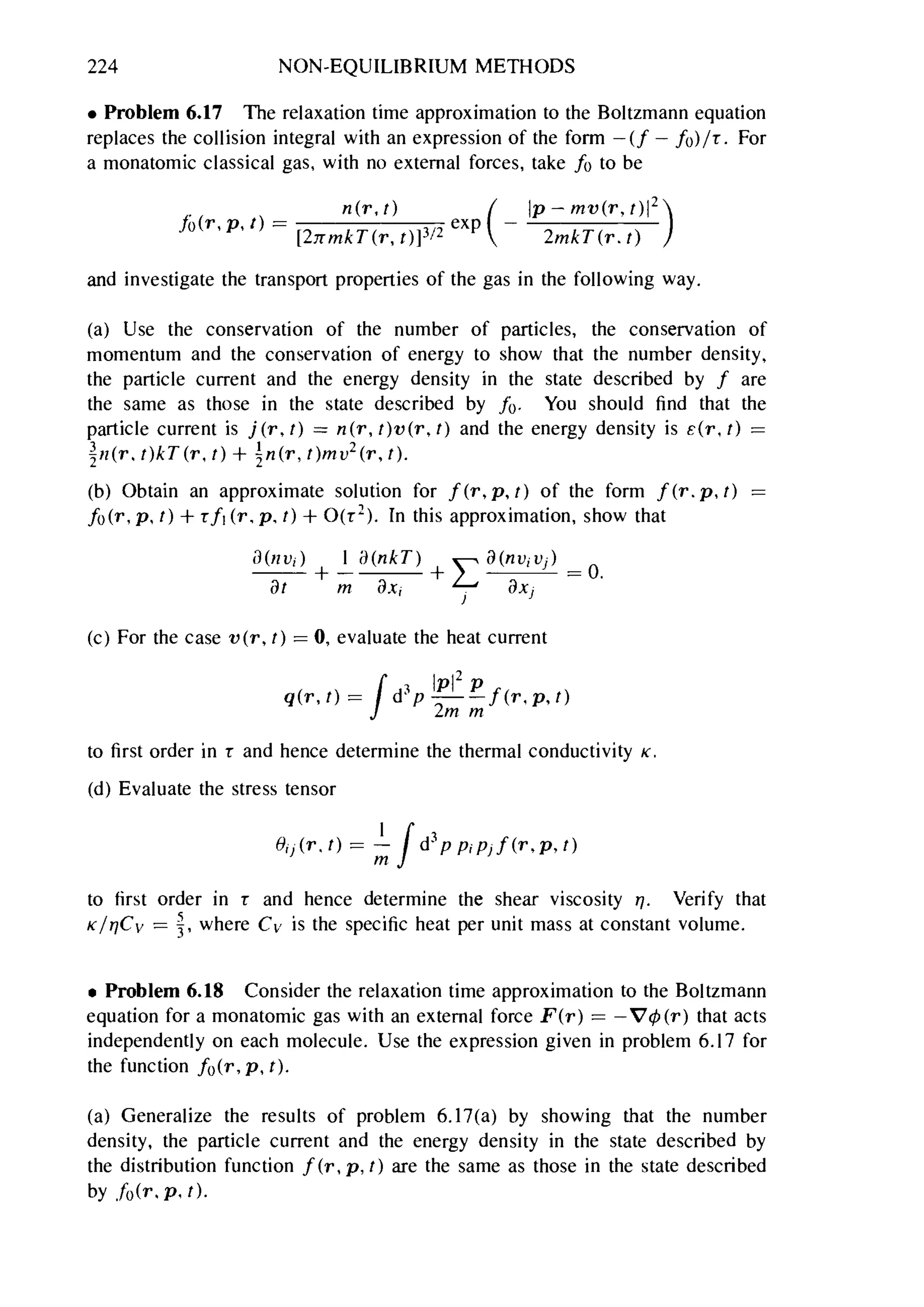 Problems on stat phys