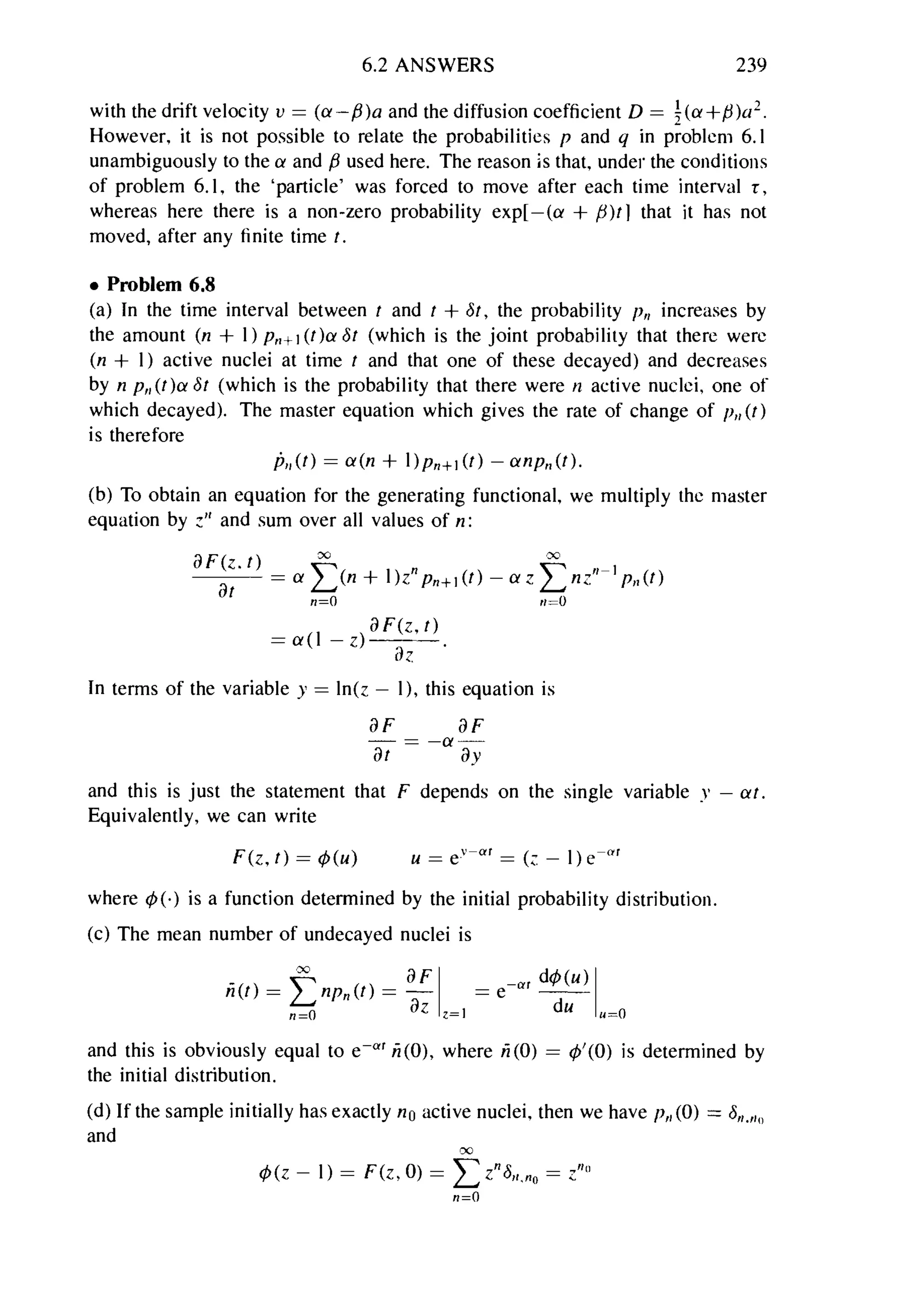 Problems on stat phys
