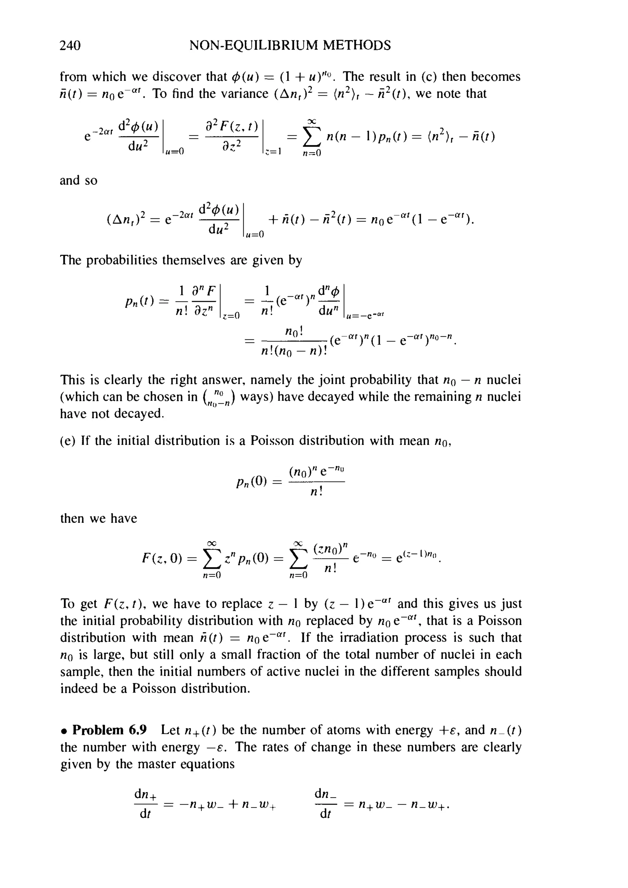 Problems on stat phys