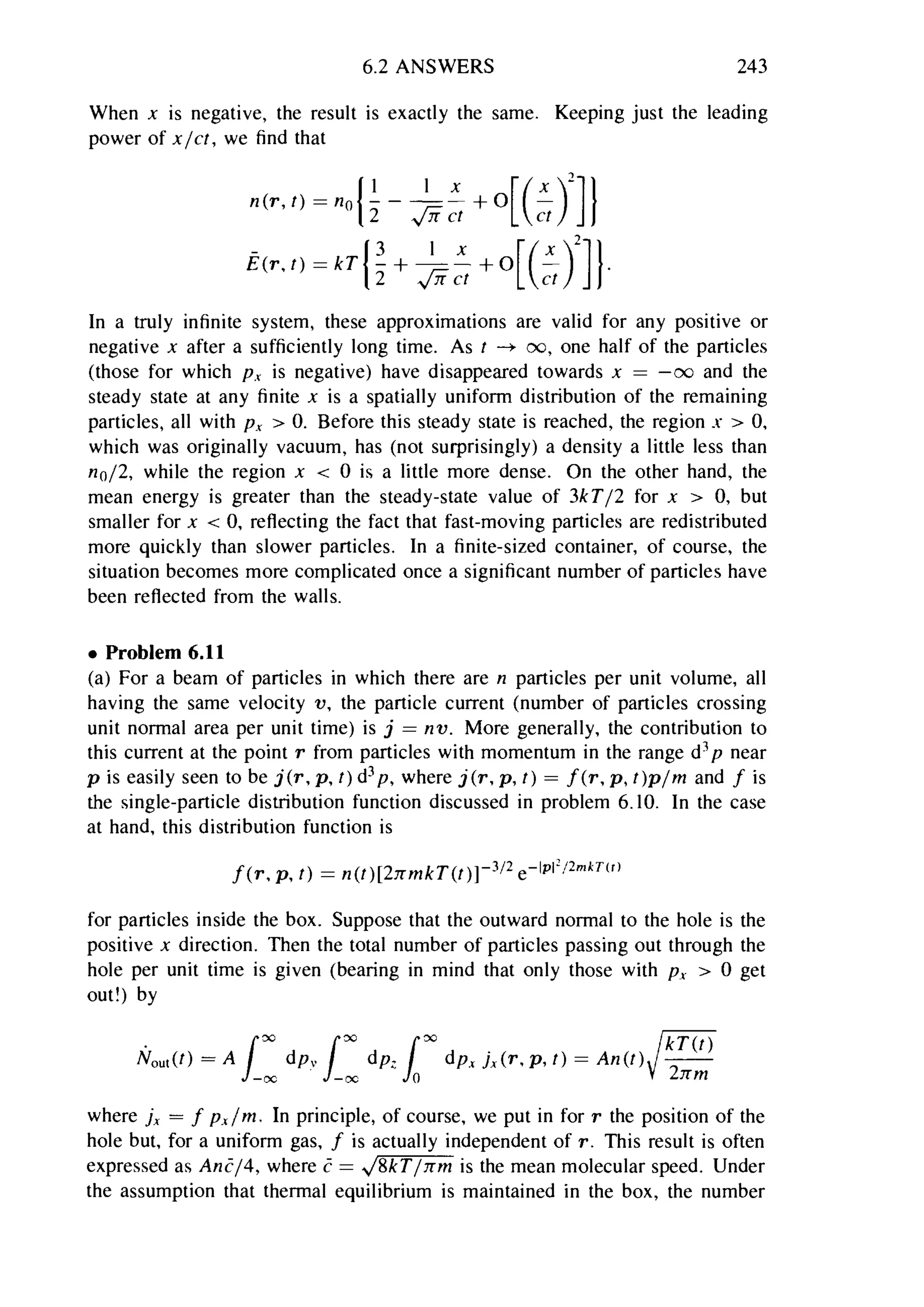 Problems on stat phys
