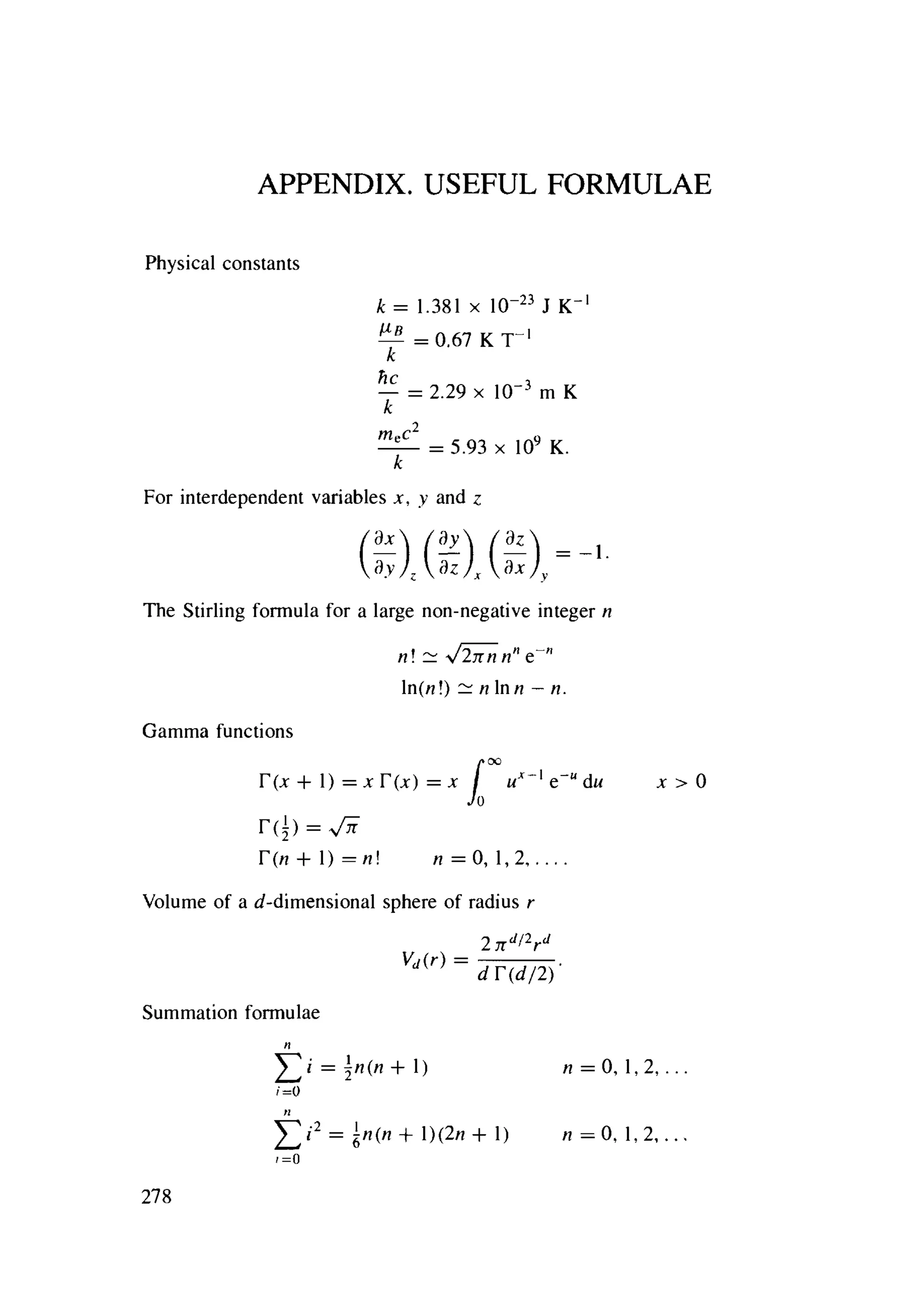 Problems on stat phys