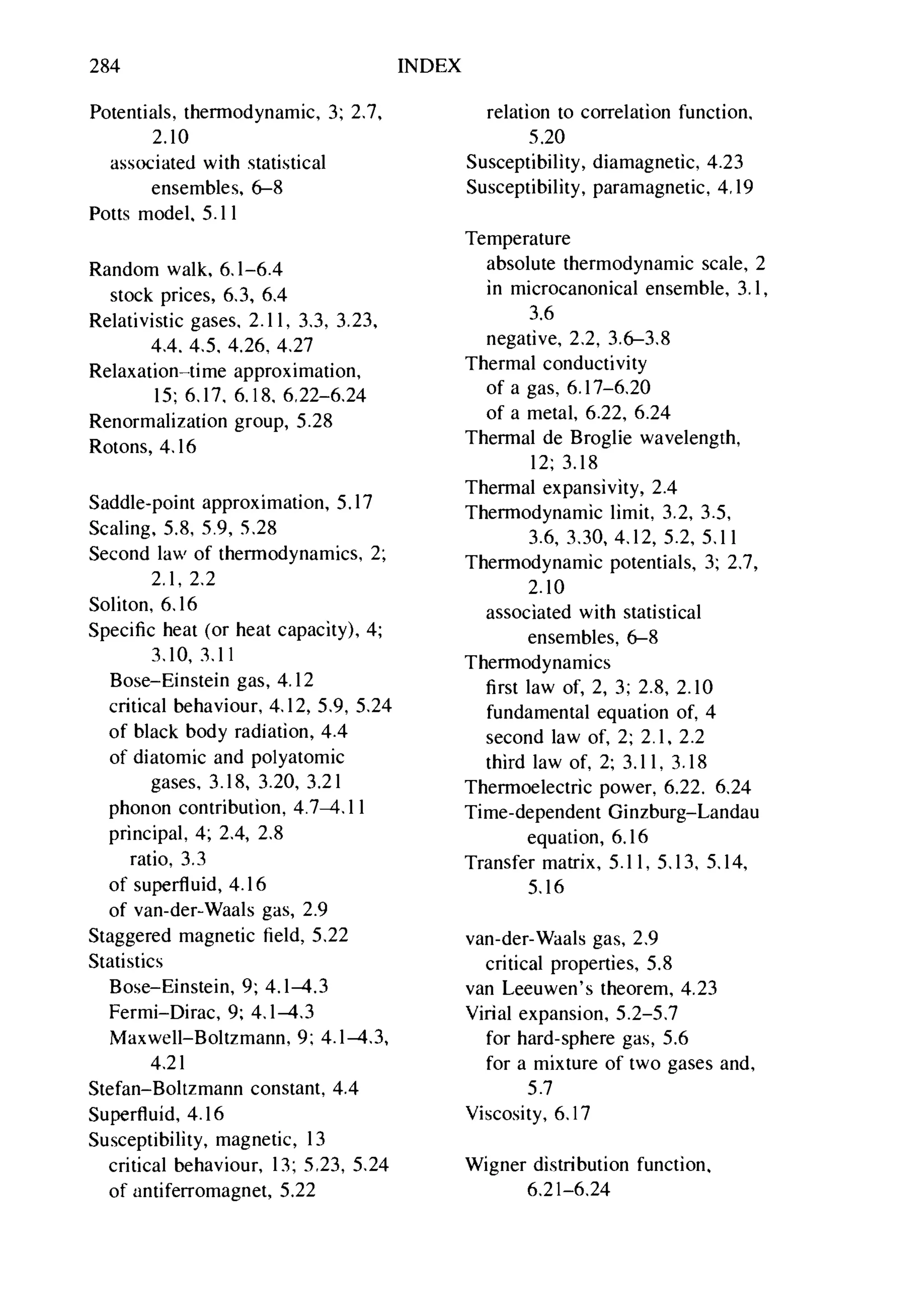 Problems on stat phys