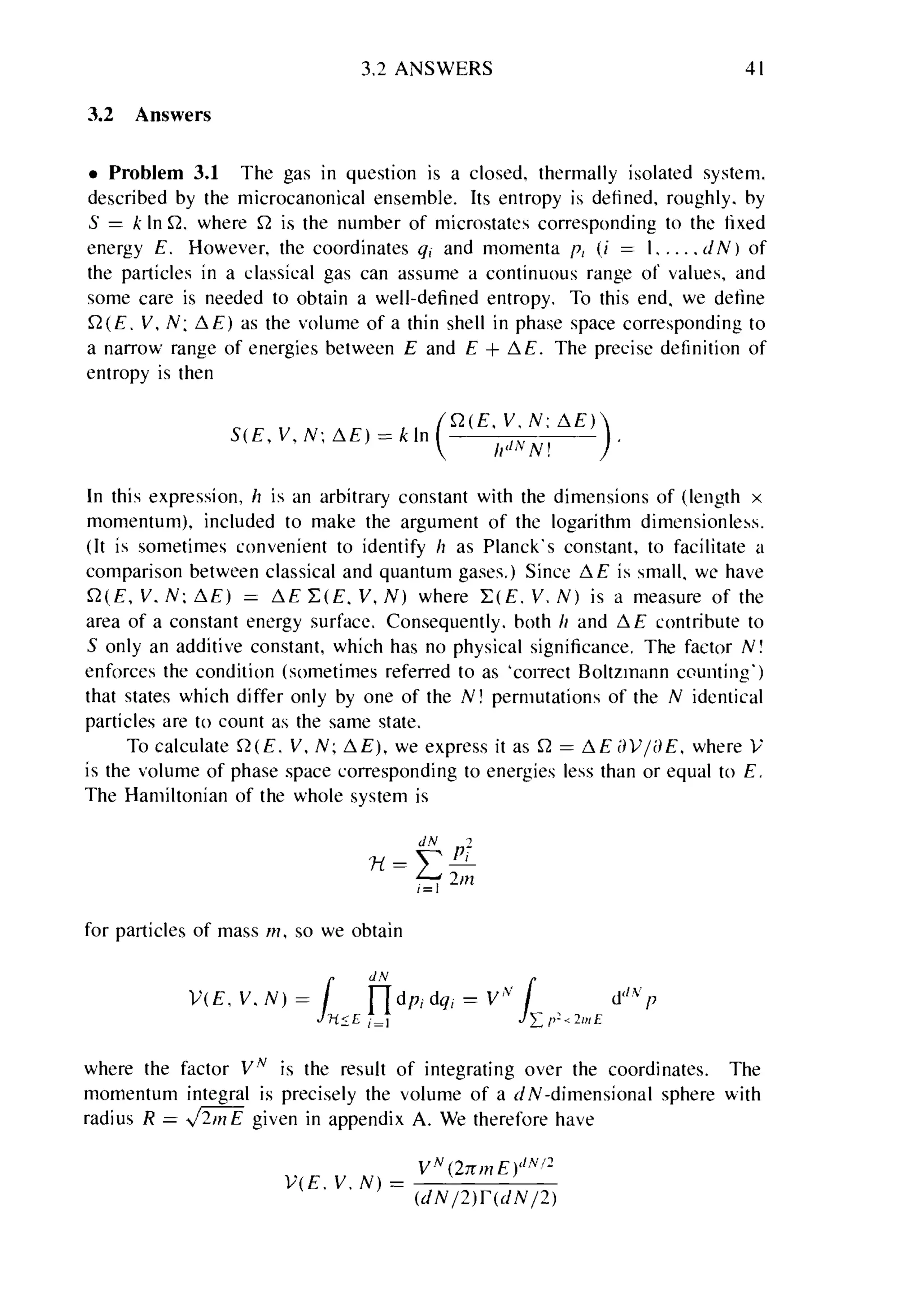 Problems on stat phys