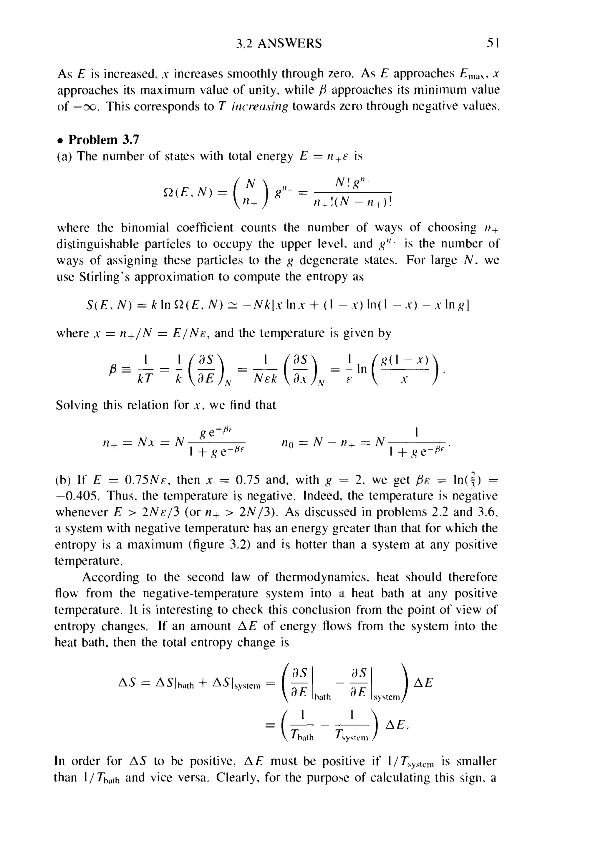 Problems on stat phys