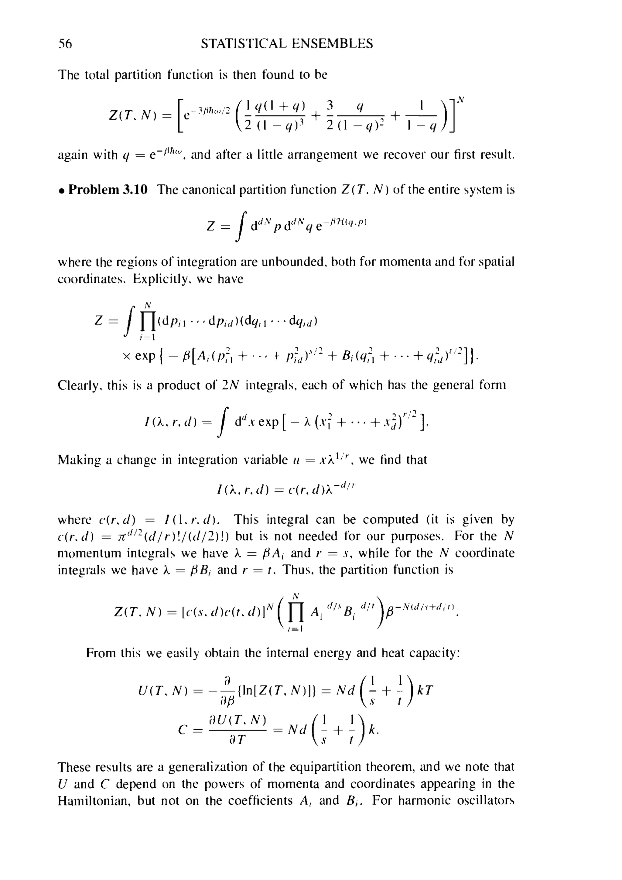 Problems on stat phys