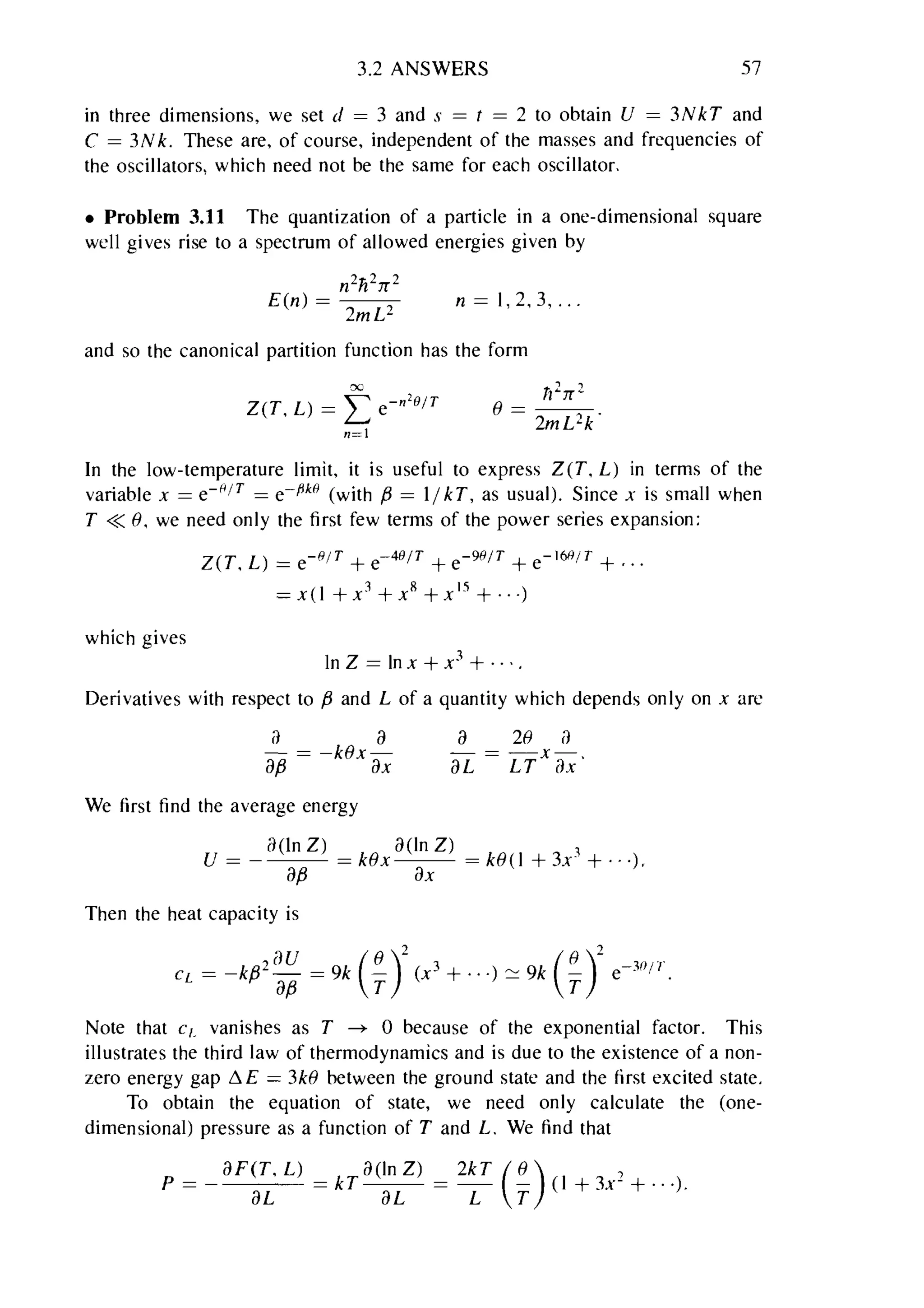 Problems on stat phys
