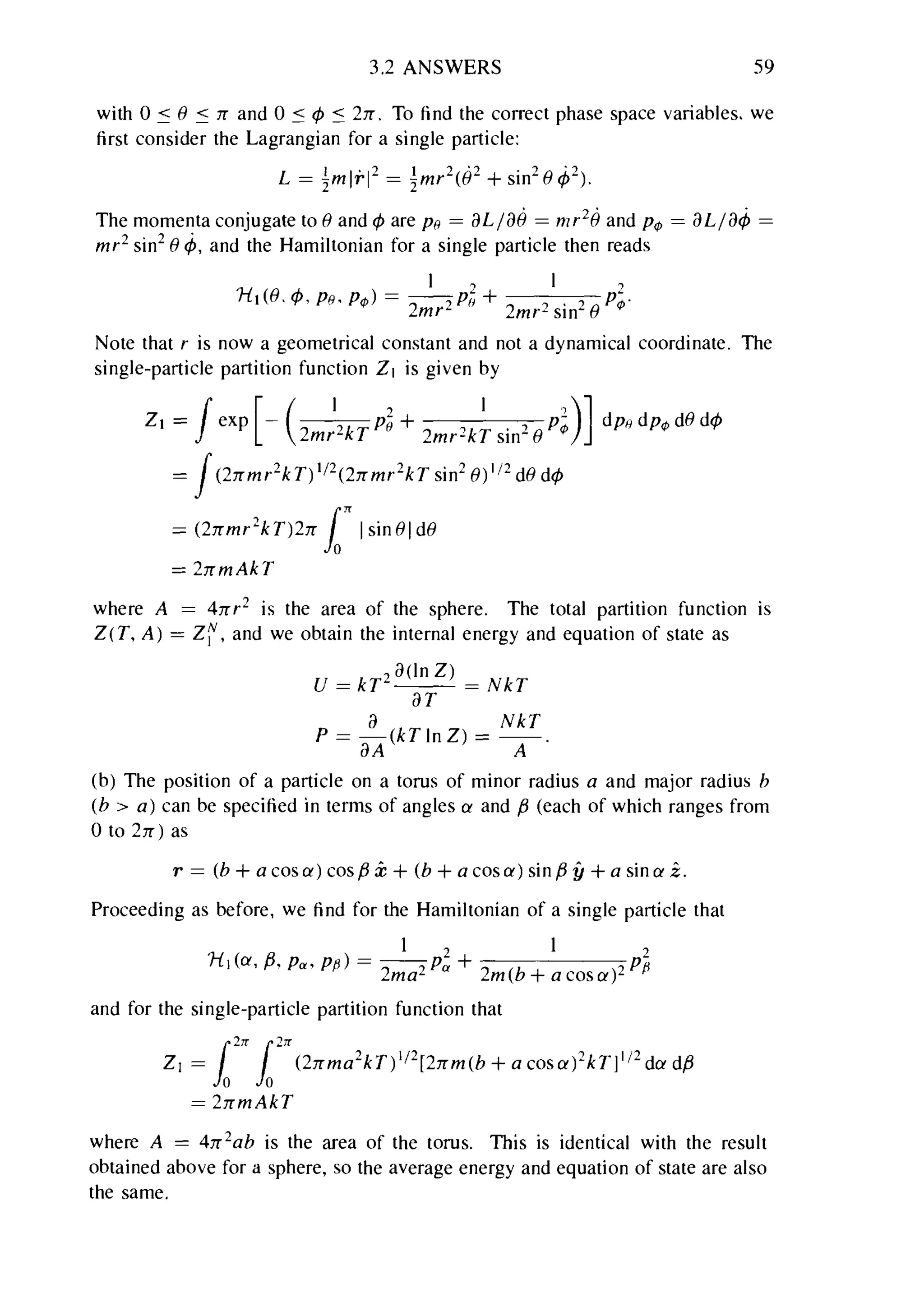 Problems on stat phys