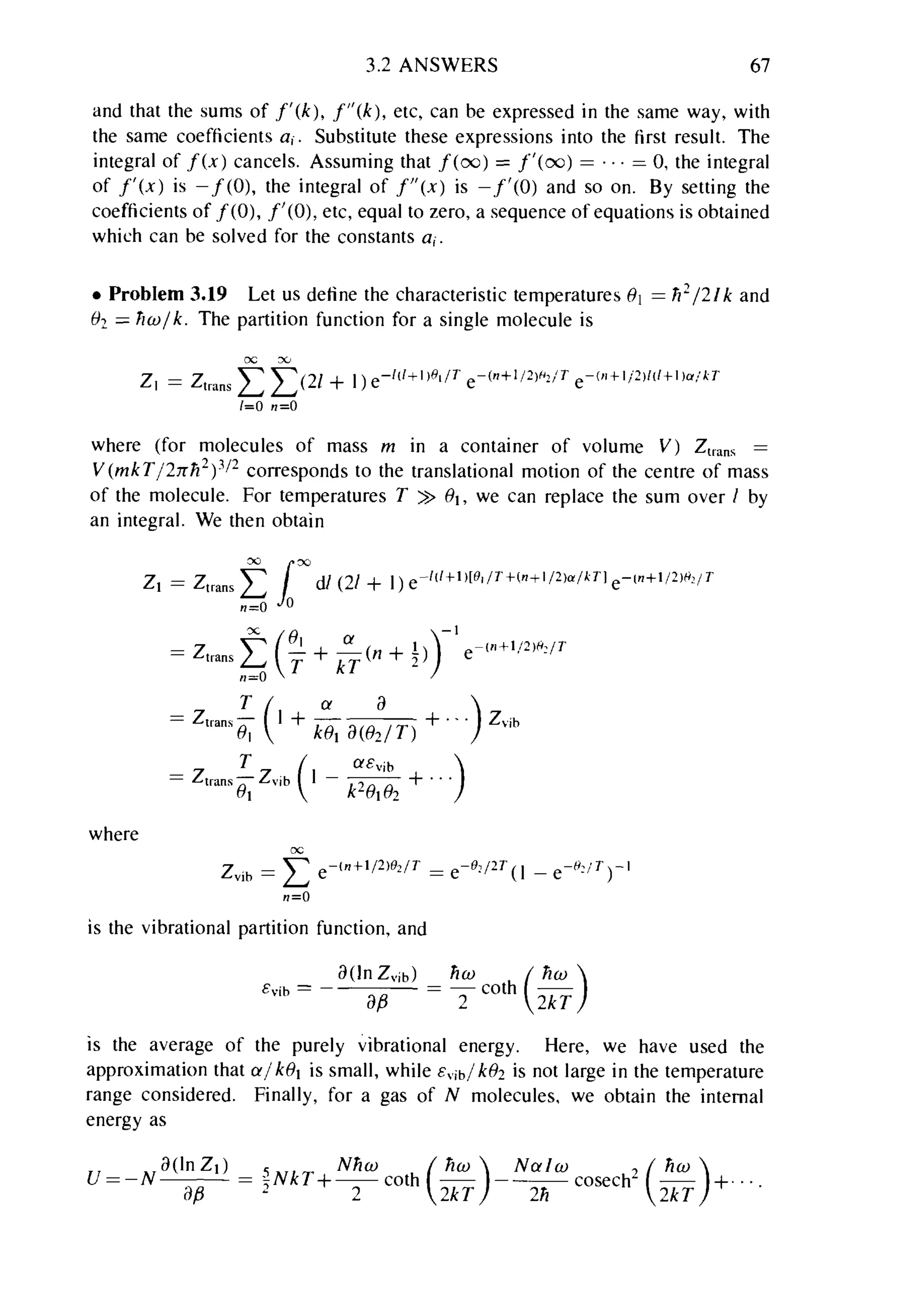 Problems on stat phys