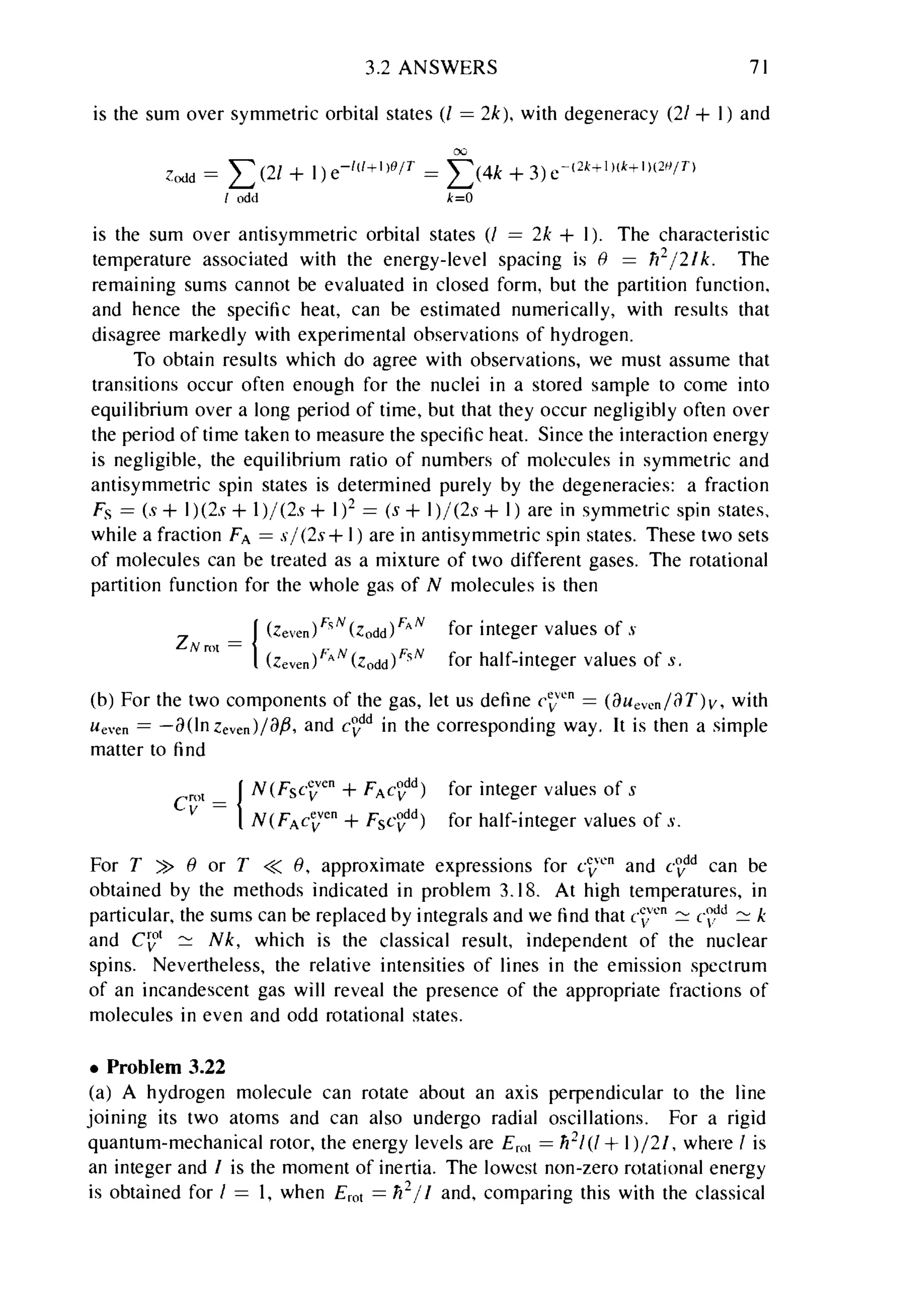 Problems on stat phys