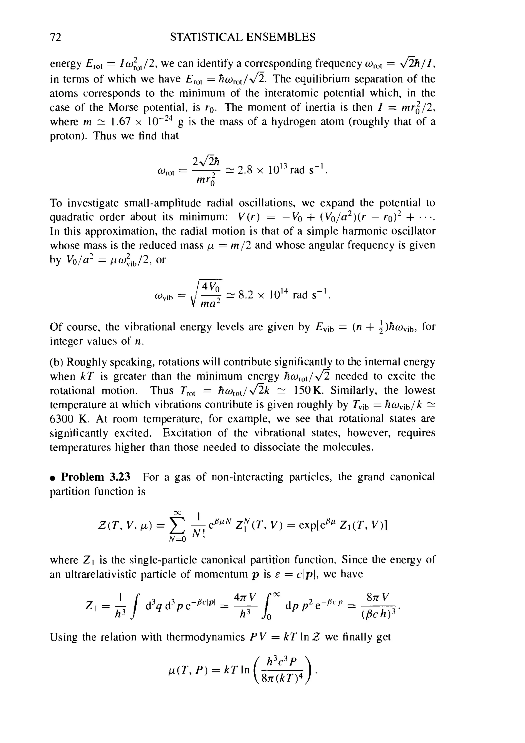 Problems on stat phys