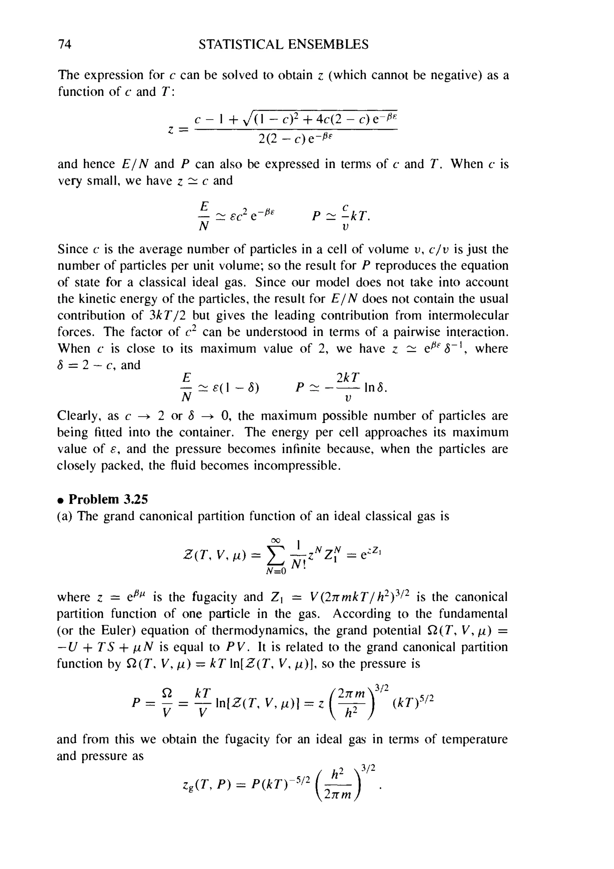 Problems on stat phys