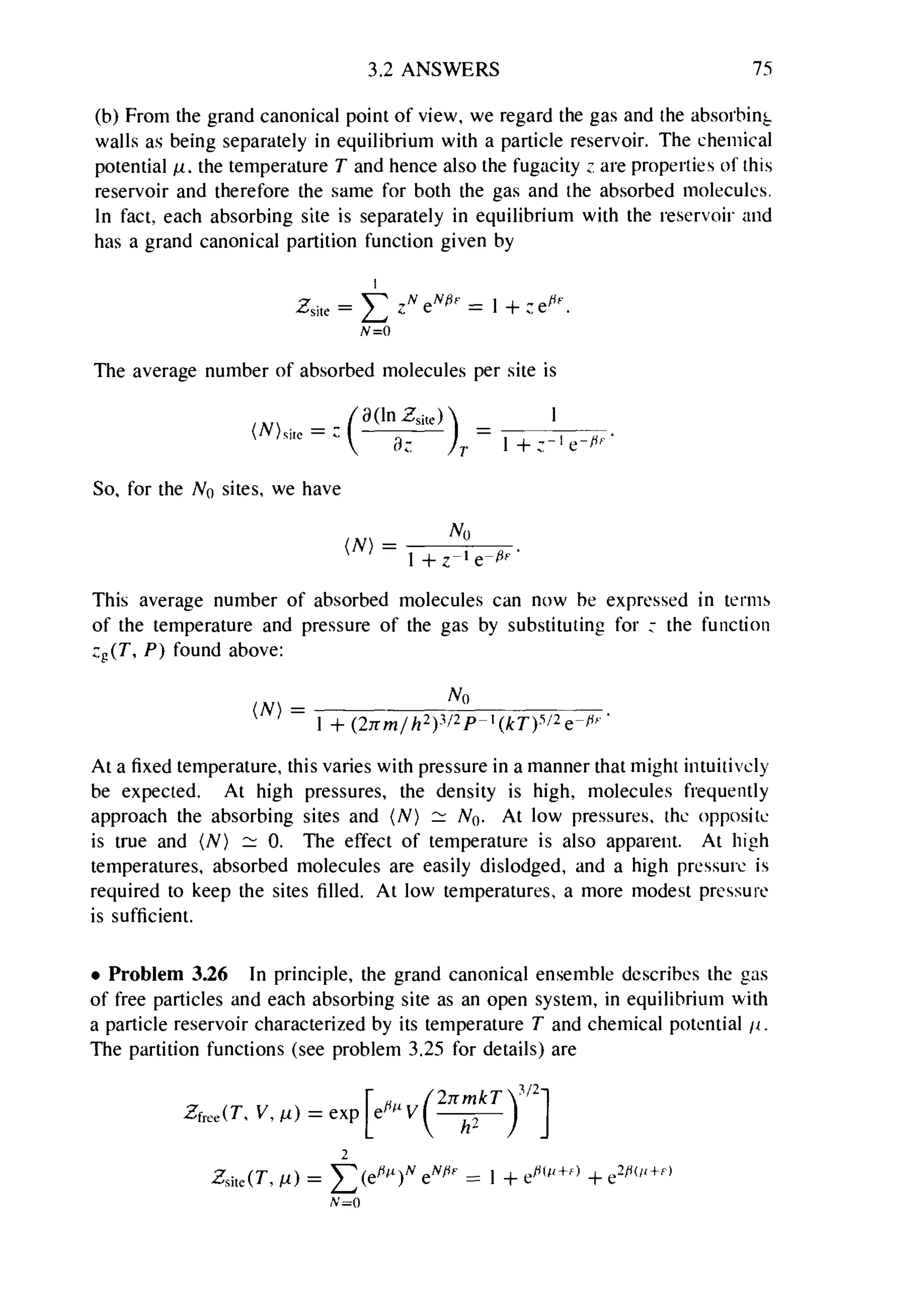 Problems on stat phys