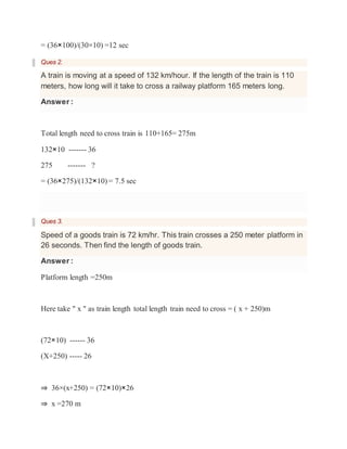 Problems on trains | DOCX