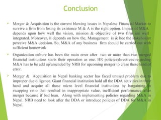 Problems & prospects of merger and acquisition In Nepal | PPT