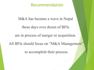 Problems & prospects of merger and acquisition In Nepal | PPT