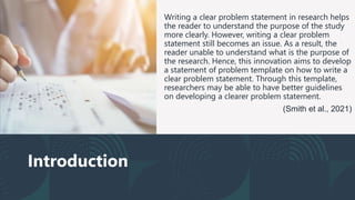 Writing Clear Problem Statement Problem statement (tati).pptx