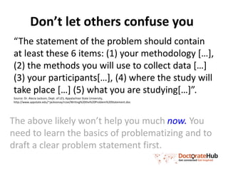 The Research Problem Statement | PPTX
