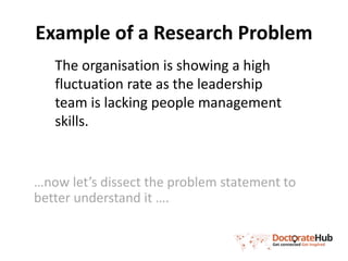 The Research Problem Statement | PPTX
