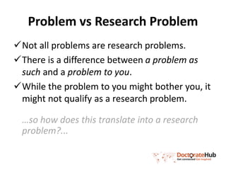 The Research Problem Statement | PPT