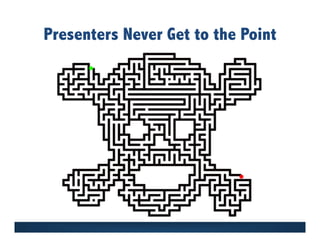 Presenters Never Get to the Point
 