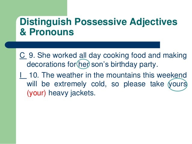 Problems With Pronouns