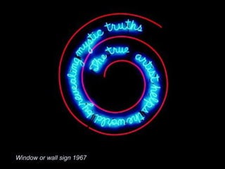 Window or wall sign 1967
 