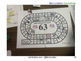 benlinders.com - @BenLinders 19
Ben Linders Consulting
 