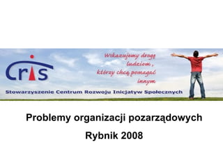 Problemy organizacji pozarządowych Rybnik 2008 