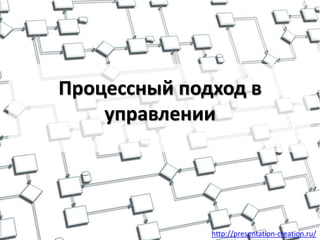 http://presentation-creation.ru/
Процессный подход в
управлении
 