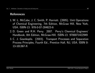 Prentice Mccabe Process Equipment Design-Drying Design concept | PDF