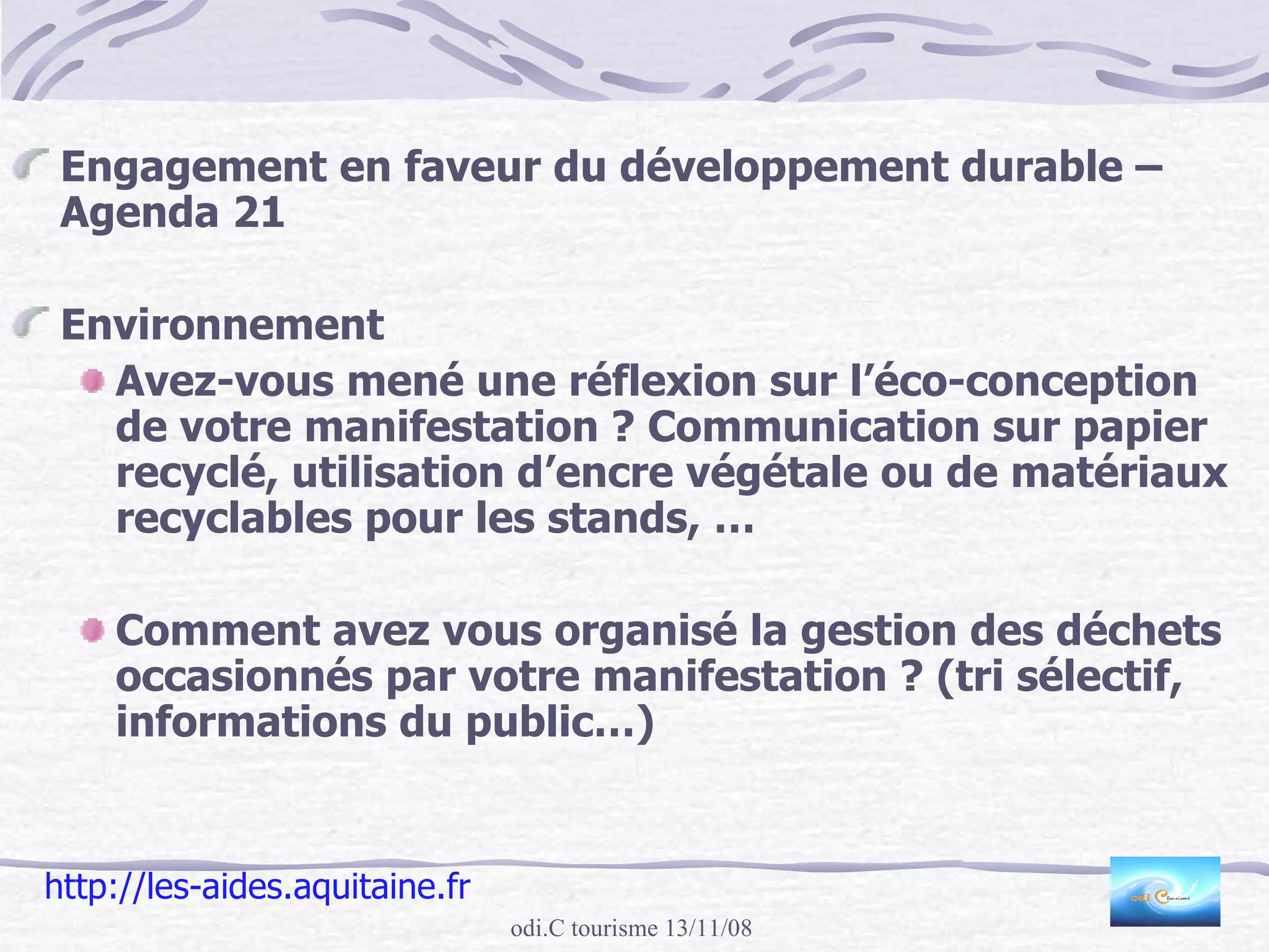 ProcéDer à Un Montage BudgéTaire 13 Novembre 2008