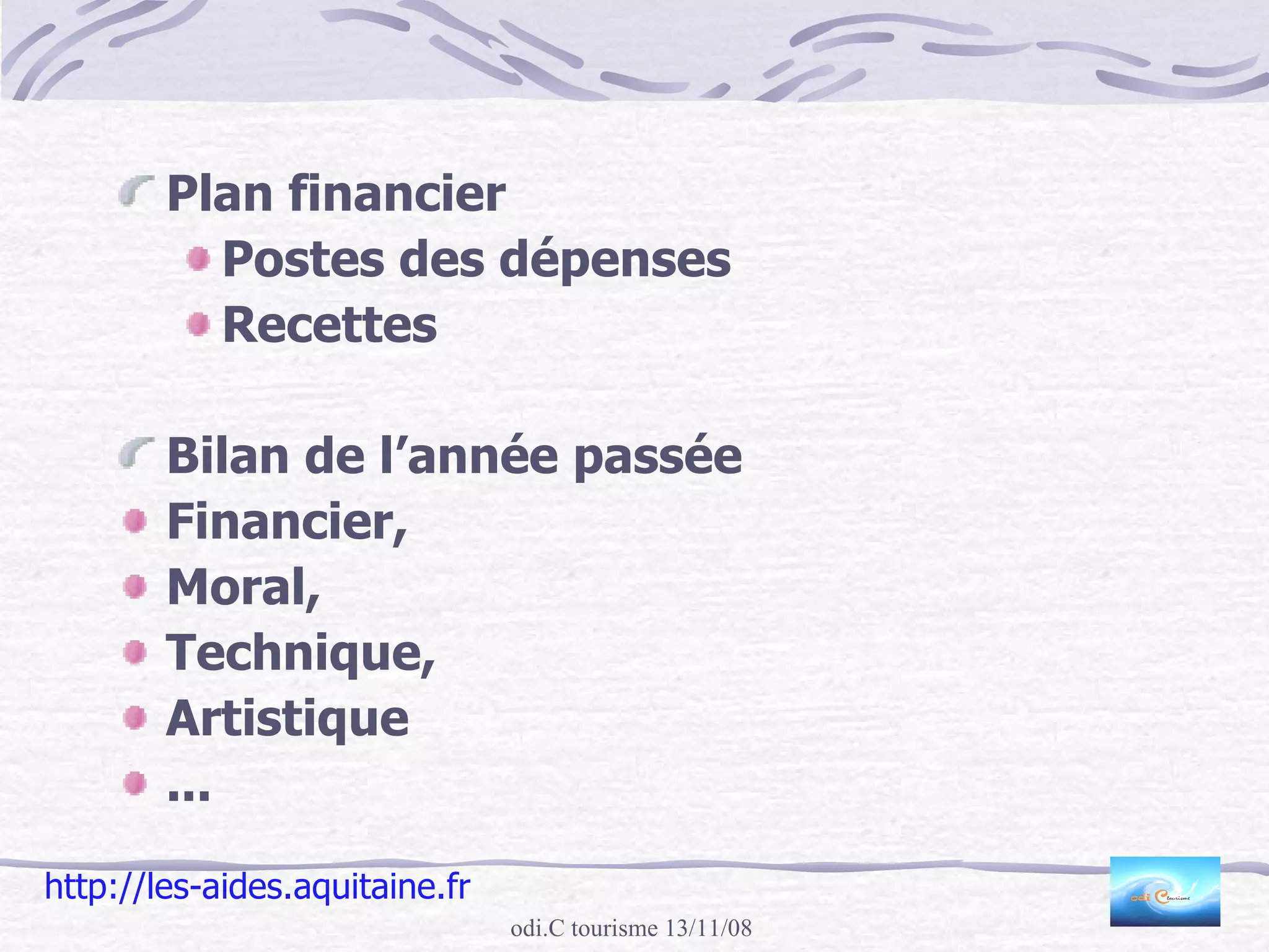 ProcéDer à Un Montage BudgéTaire 13 Novembre 2008