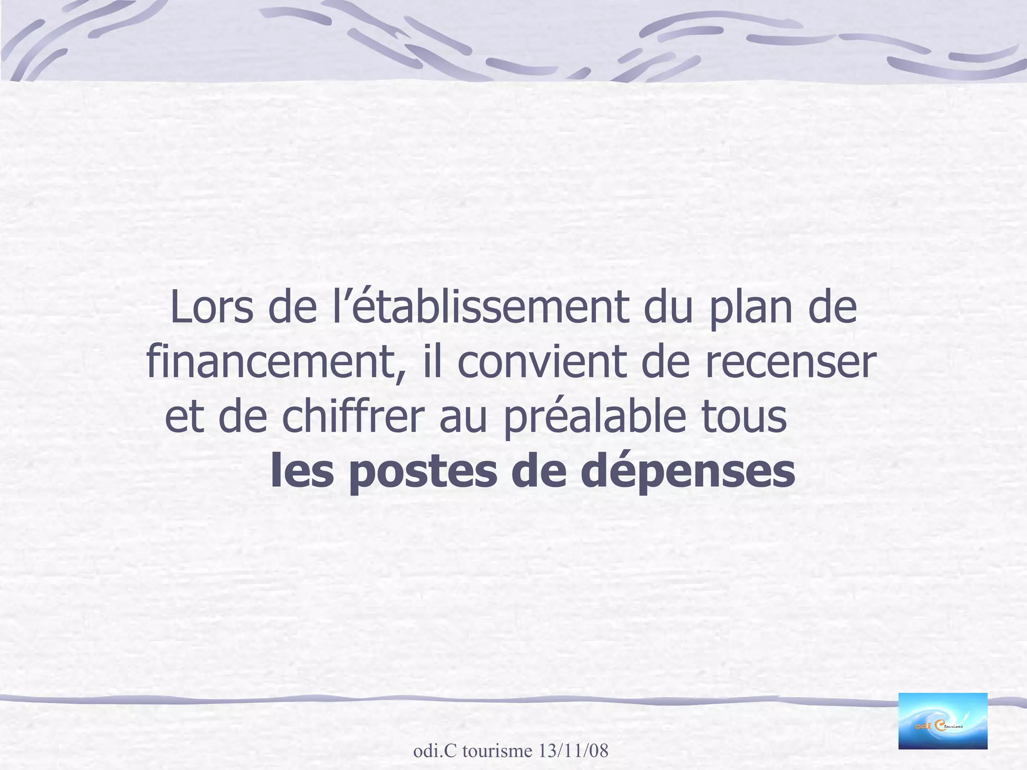 ProcéDer à Un Montage BudgéTaire 13 Novembre 2008