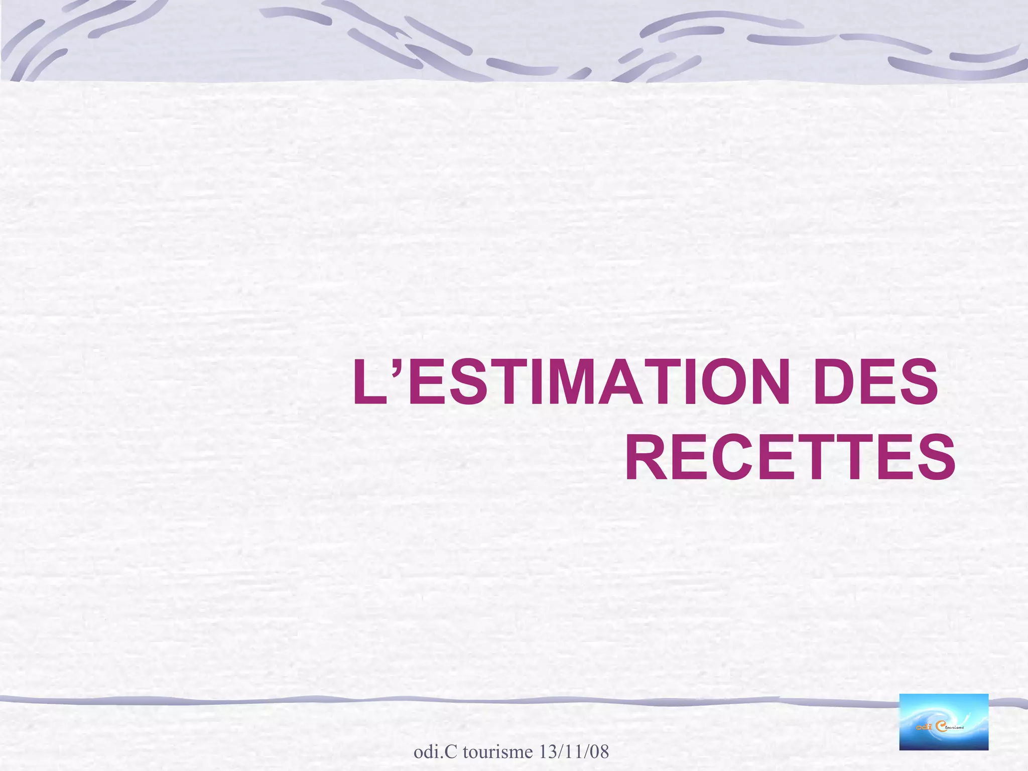 ProcéDer à Un Montage BudgéTaire 13 Novembre 2008