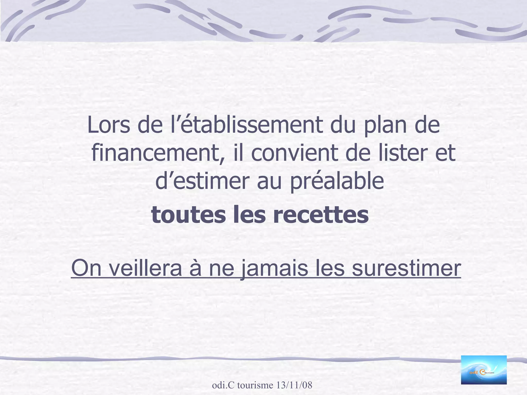 ProcéDer à Un Montage BudgéTaire 13 Novembre 2008