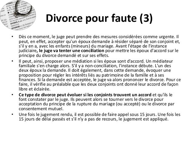 dissertation juridique la divorce