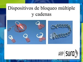 Dispositivos de bloqueo múltiple
y cadenas
 