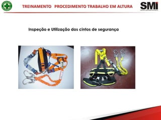Inspeção e Utilização dos cintos de segurança
 
