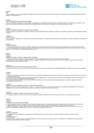 David Oliveira nº. 1190992
Laura Matos n.ª 1181154
29
 