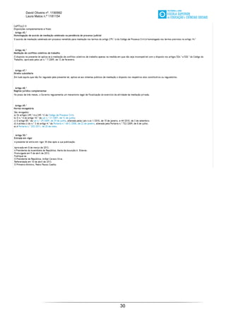 David Oliveira nº. 1190992
Laura Matos n.ª 1181154
30
 