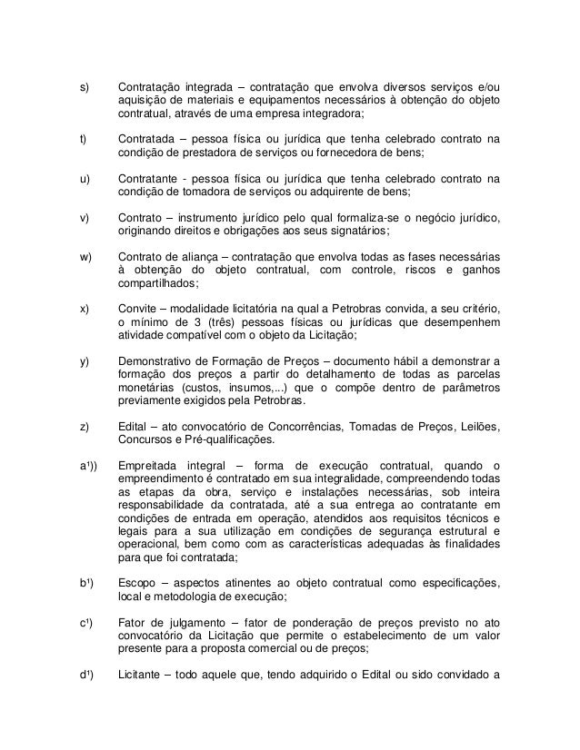 Procedimentos contratuais