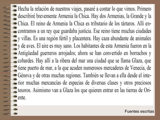 Fuentes escritas 