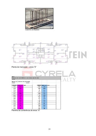 Colarinho de Madeira




Planta de marcação – eixos “X”




Planilha de conferência de eixos “X”




                                        19
 