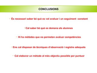 Eines d\'avaluació i exemple | PPT