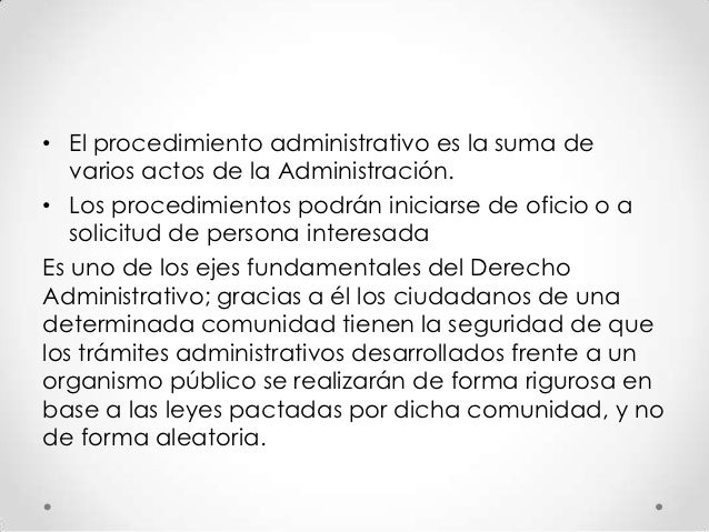 Procedimiento administrativo