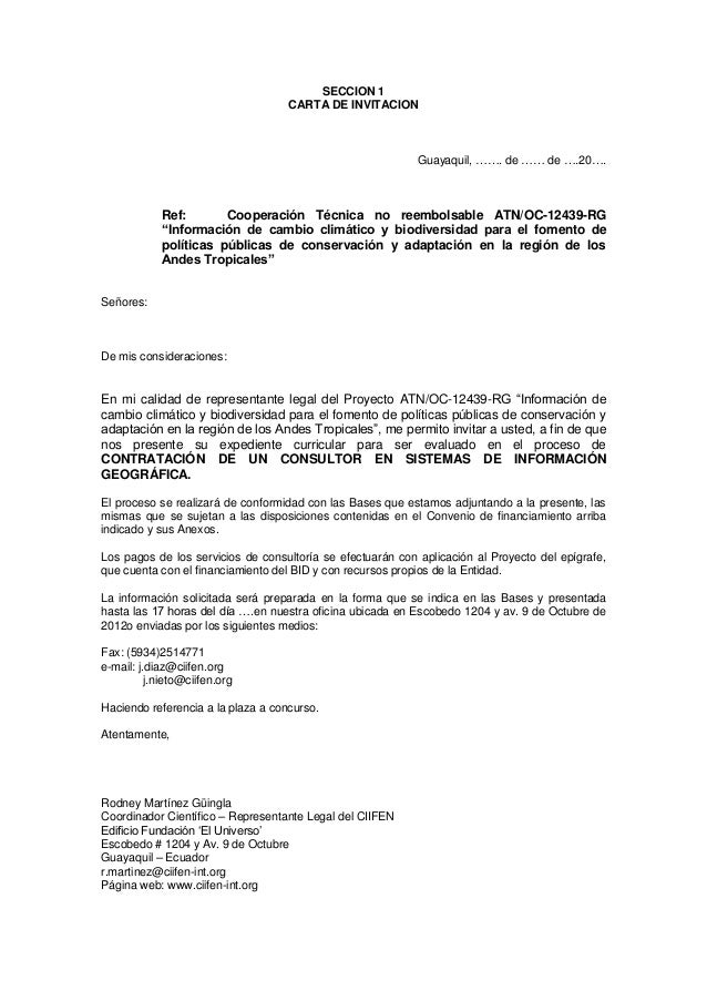 TDRs para un Consultor Senior en SIG TDRs para un Consultor Senior en SIG