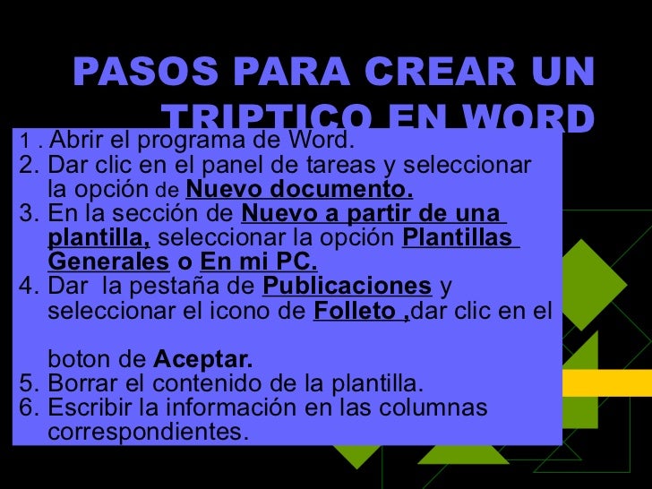 programa para hacer tripticos