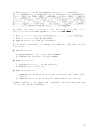 Procedimientos de la Tecnología